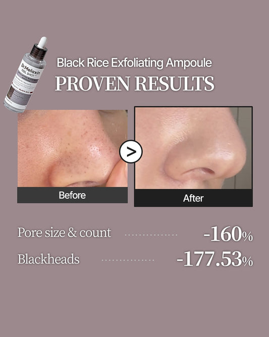 Dr melaxin black rice peel shot
